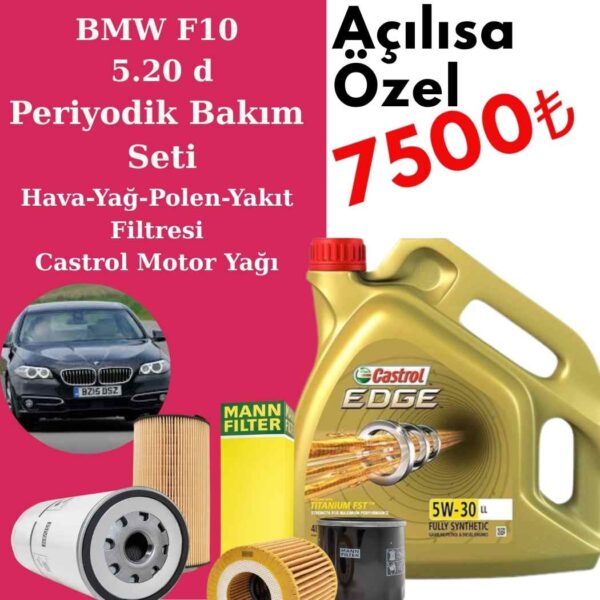 BMW F10 5.20d Periyodik Bakım Seti